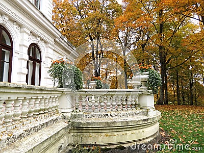 Sveksnaâ€™s park, villa â€œGenowefaâ€ Stock Photo